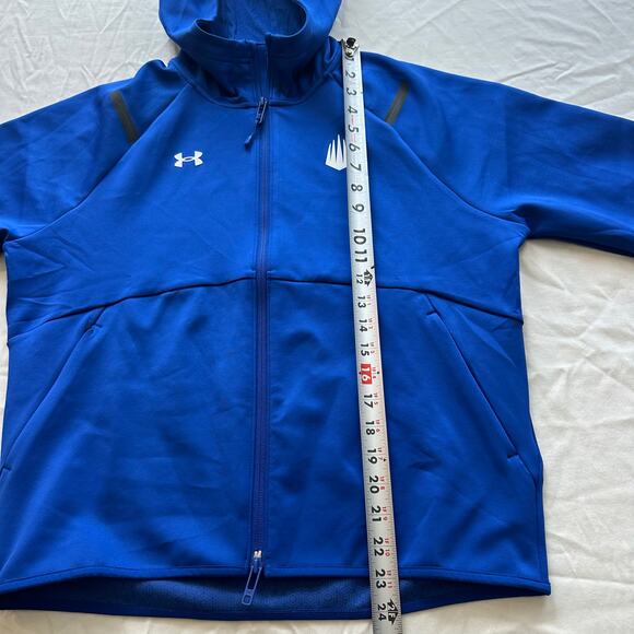 Under Armour Blue IMG Academy Full Zip Up, Hooded, Athletic Jacket- S - Picture 7 of 10